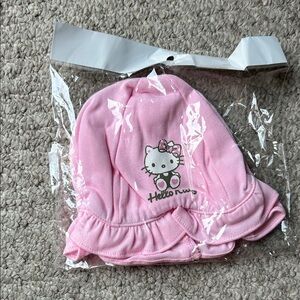 Hello Kitty Light Pink Ruffled Kids Hat